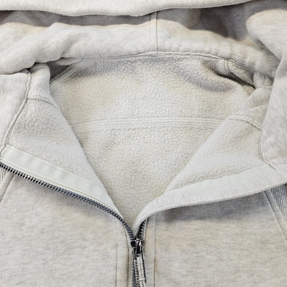 Lululemon LW3DUSS Scuba Oversized Half-Zip Hoodie in Grey XSmall - Picture 8 of 10